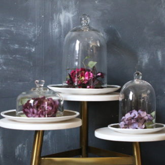 Glass Cloche Wedding Centerpieces