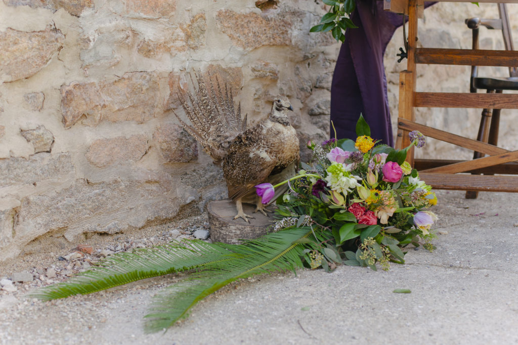 blues, gem tones, mineral stones, bohemian styled shoot bridal bouquet