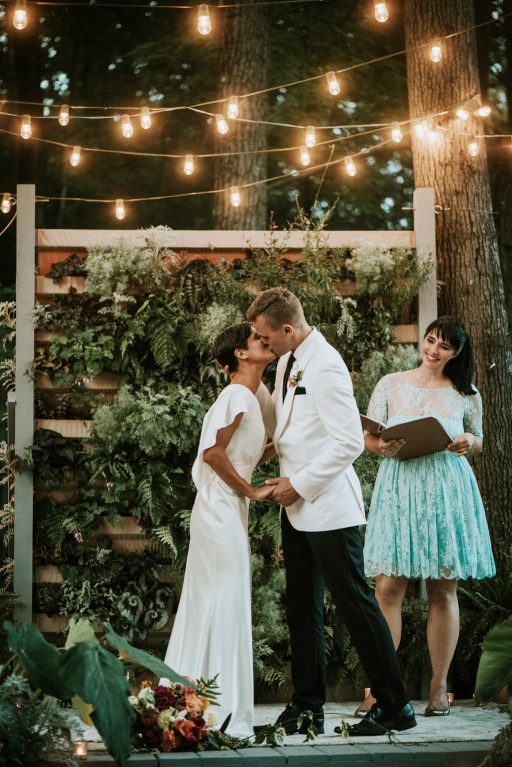 Firefly shoot elopement, colorful greenery