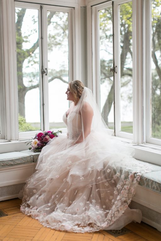 Pink, purple, white, greenery, vibrant wedding, peonies, roses, stock, eucalyptus, organic bouquets bridal