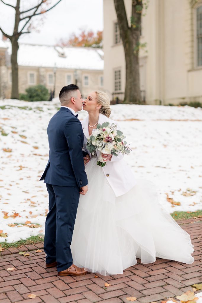 grey-green, plum, cream and a hint of blush, traditional, modern, winter wedding, roses, spray roses, ranunculus, bride and groom, first look.