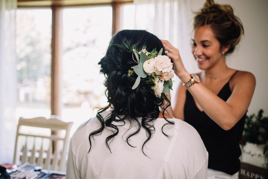 whimsical, boho, enchanted, secret garden, summer wedding, cream, blush, greenery florals, bride and bridal hair comb.