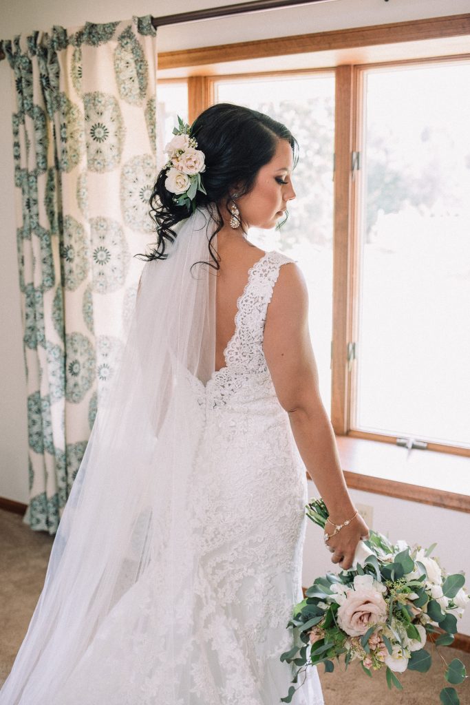 whimsical, boho, enchanted, secret garden, summer wedding, cream, blush, greenery florals, bridal bouquet.