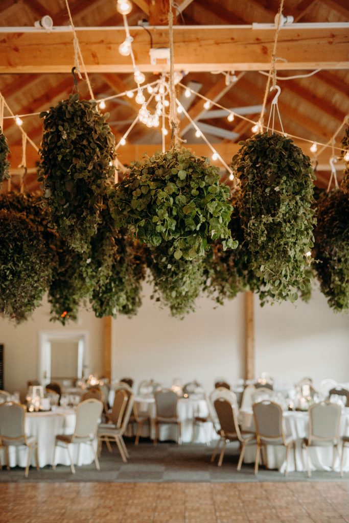 Summer wedding, fun, party of the summer, greens, ferns, forest greens, rose gold, copper, cream, greenery chandeliers.