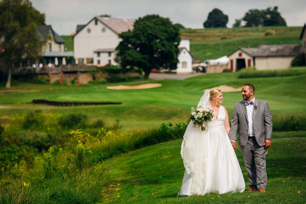 Fall wedding, lehigh valley wedding, golf course wedding, rustic barn, lavender, wheat, casual, laid back, bride and groom.