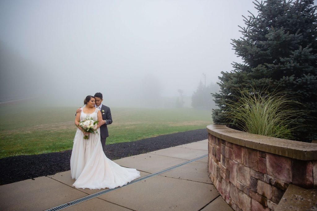 Lehigh Valley wedding, lehigh valley florist, romantic, simple, wine, burgundy, blush, cream, fall wedding, white and blush, bride and groom.