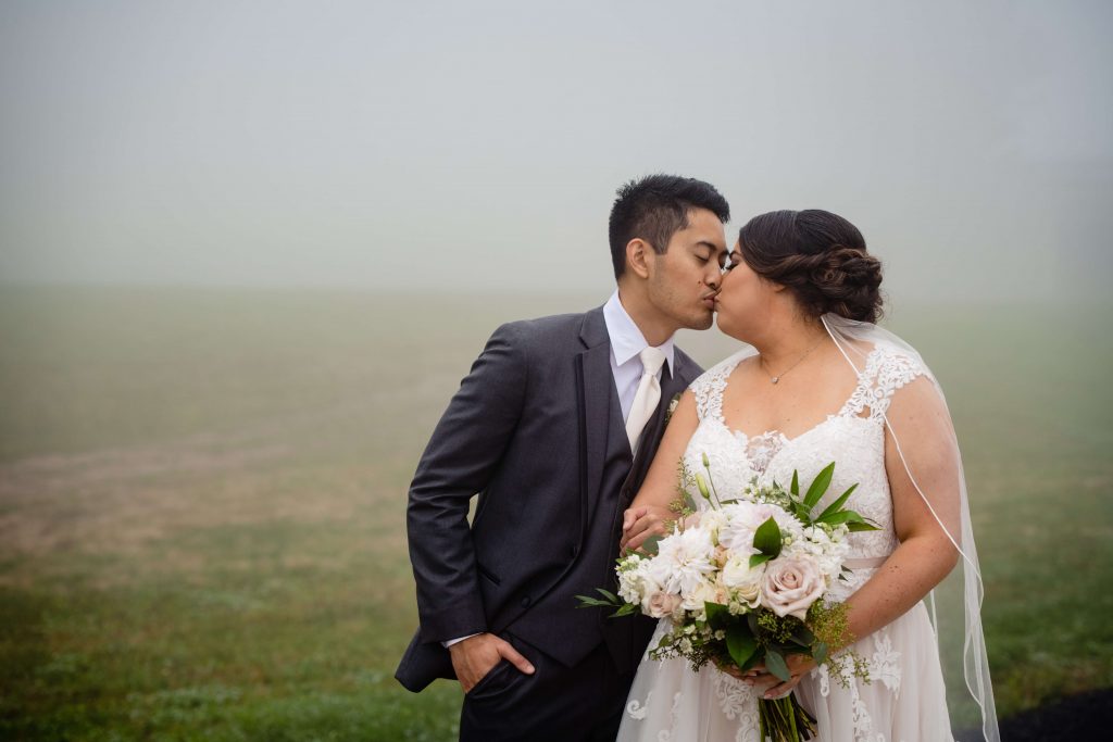 Lehigh Valley wedding, lehigh valley florist, romantic, simple, wine, burgundy, blush, cream, fall wedding, white and blush, bride and groom.