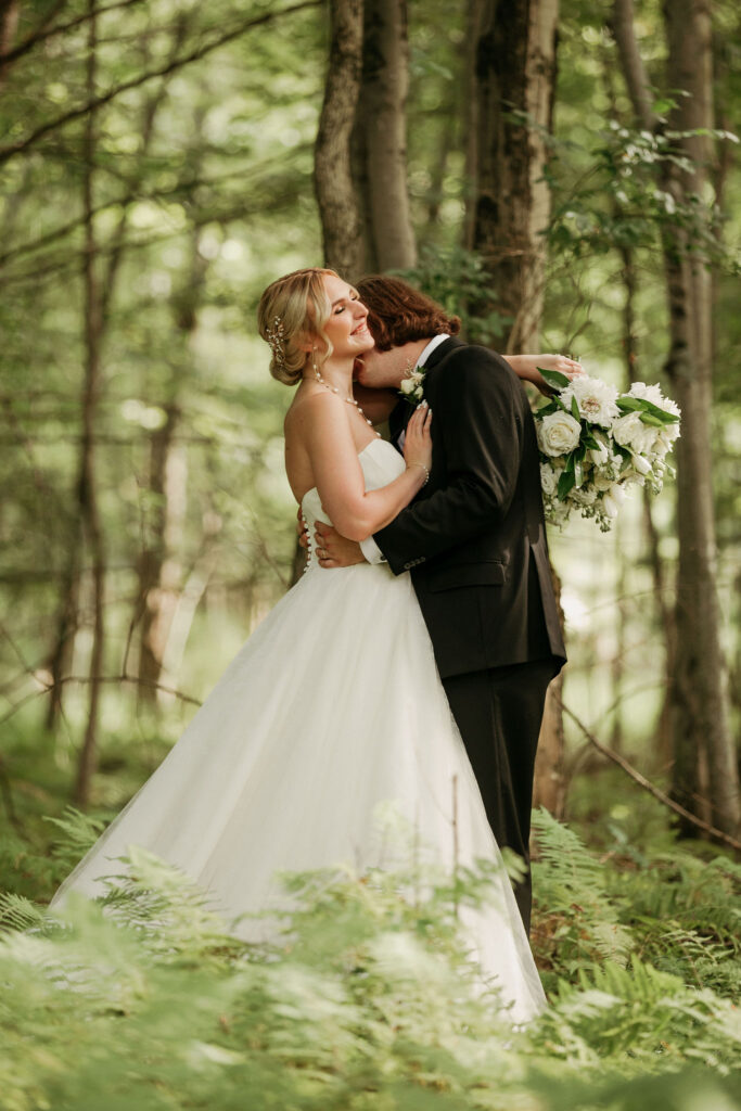 Wedding in Trout Lake, PA flowers by Allium Floral Design in Lehigh Valley PA