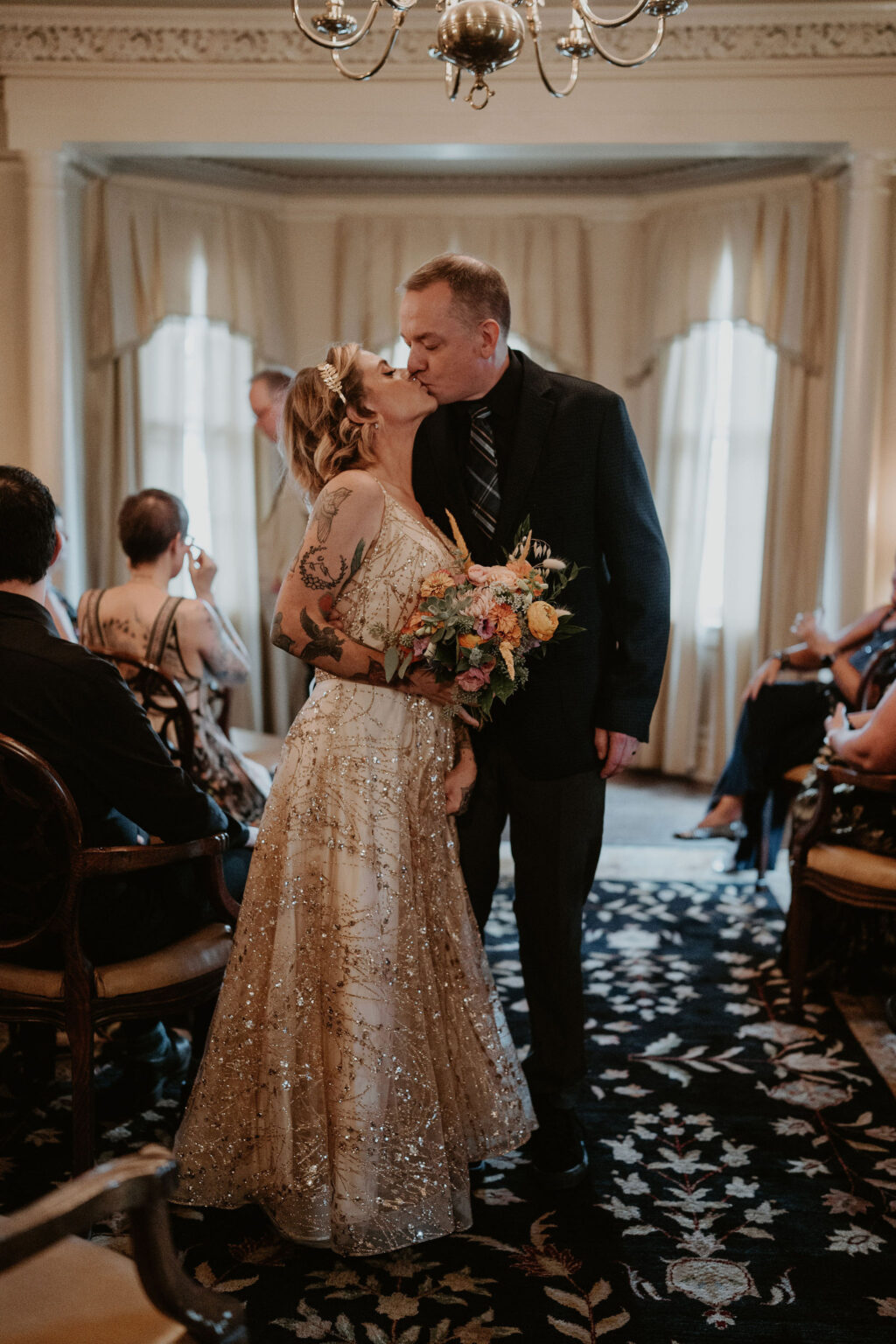 Intimate, Modern Victorian Wedding Celebration